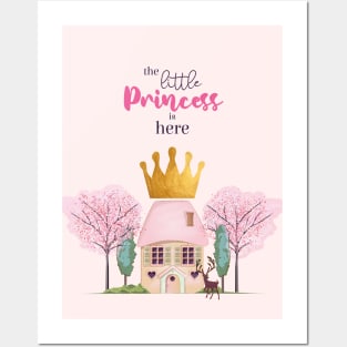 Crowned Pink Fairy Castle for the Little Princess Posters and Art